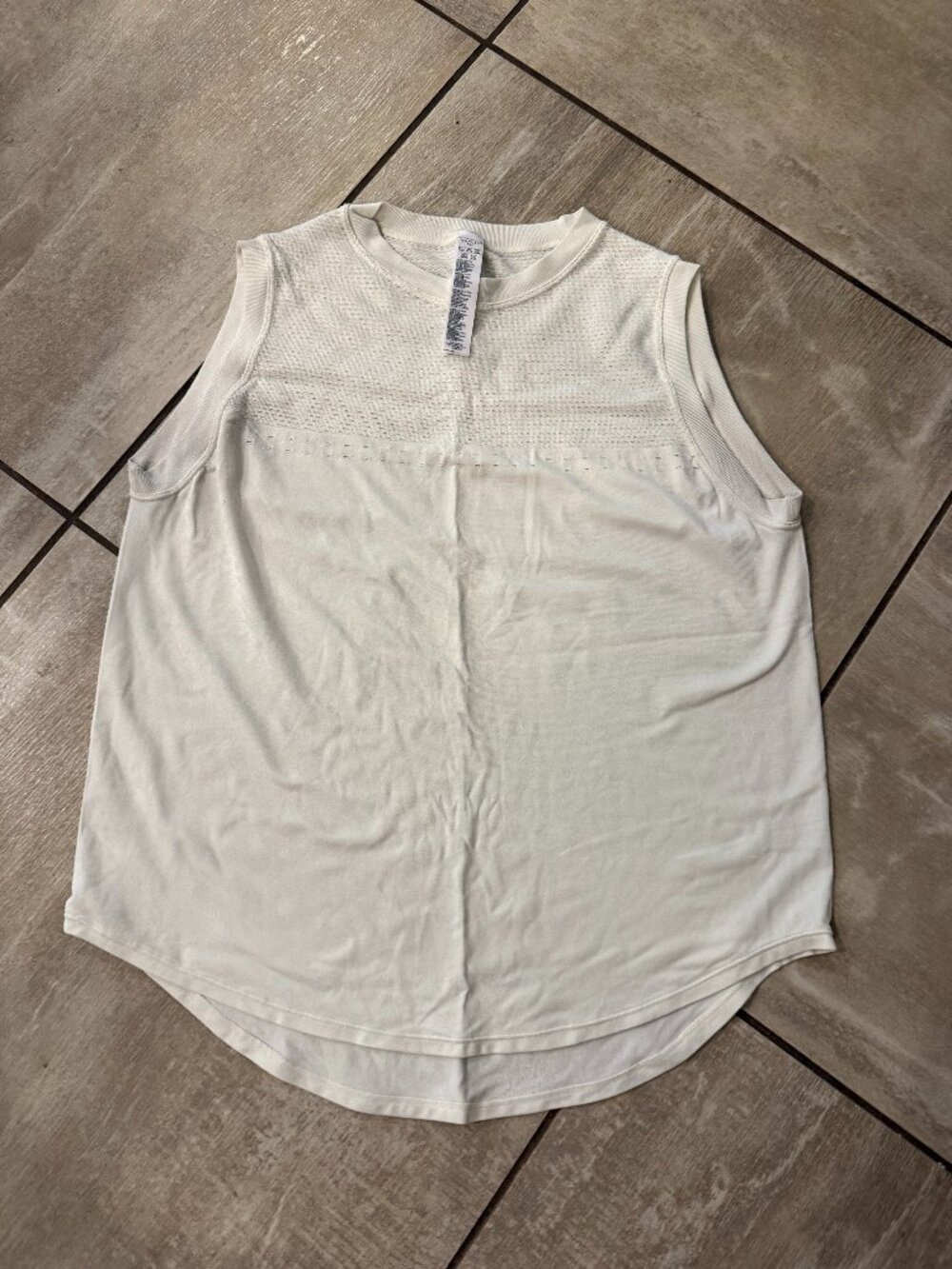 Varley Morro Mesh Workout Tank Egret S/M